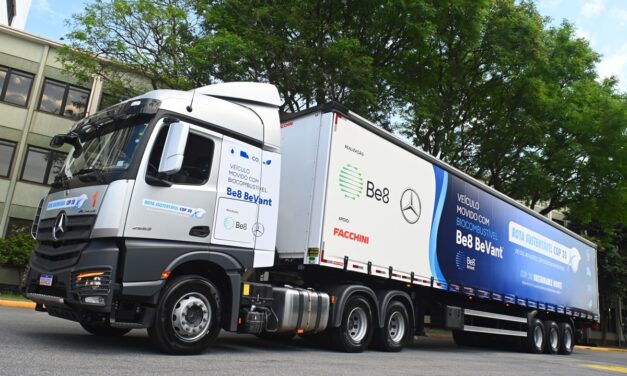 Caravana da Mercedes-Benz e Be8 anota redução de 99% com B100