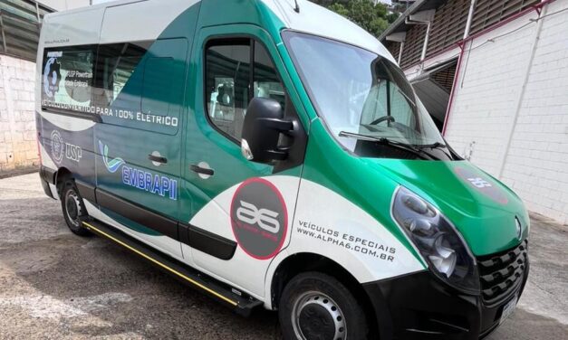 Projeto da Embrapii com a Alpha 6 converte van a combustão em elétrica