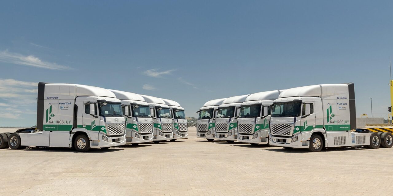 Huyndai estreia frota de caminhões a hidrogênio no Uruguai