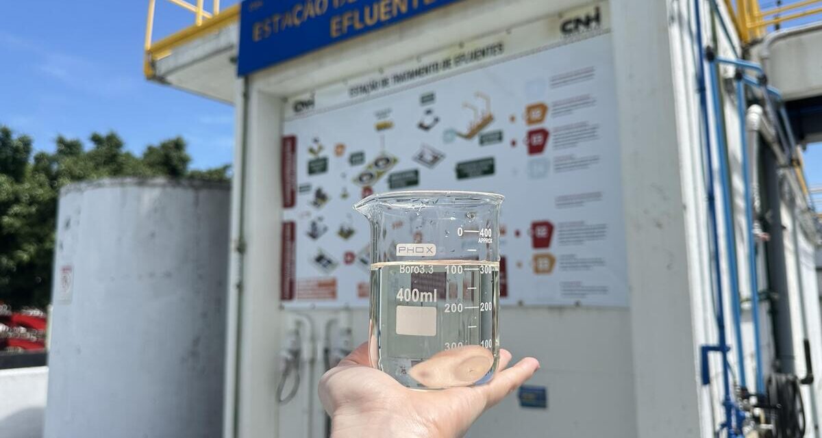 CNH Industrial economiza 200 mil m² de água com inciativas de reuso