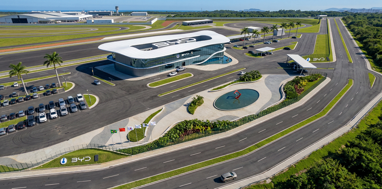 Centro de testes da BYD  no Rio custará R$ 300 milhões