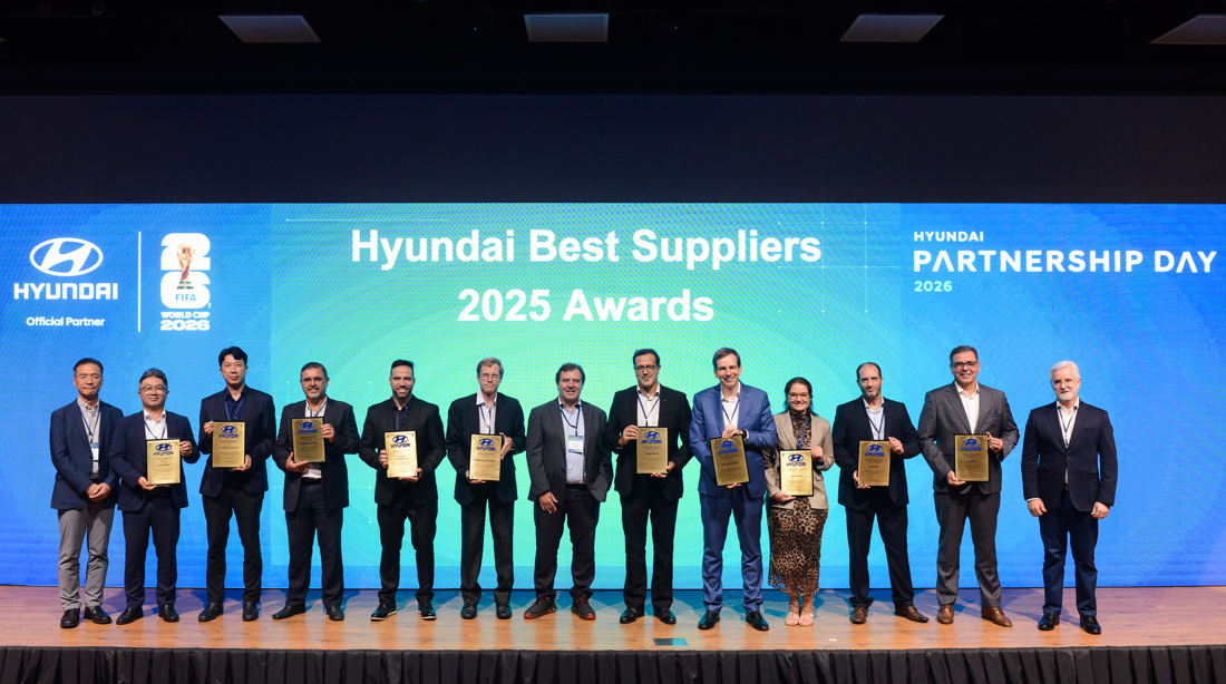 Hyundai premia seus nove melhores fornecedores