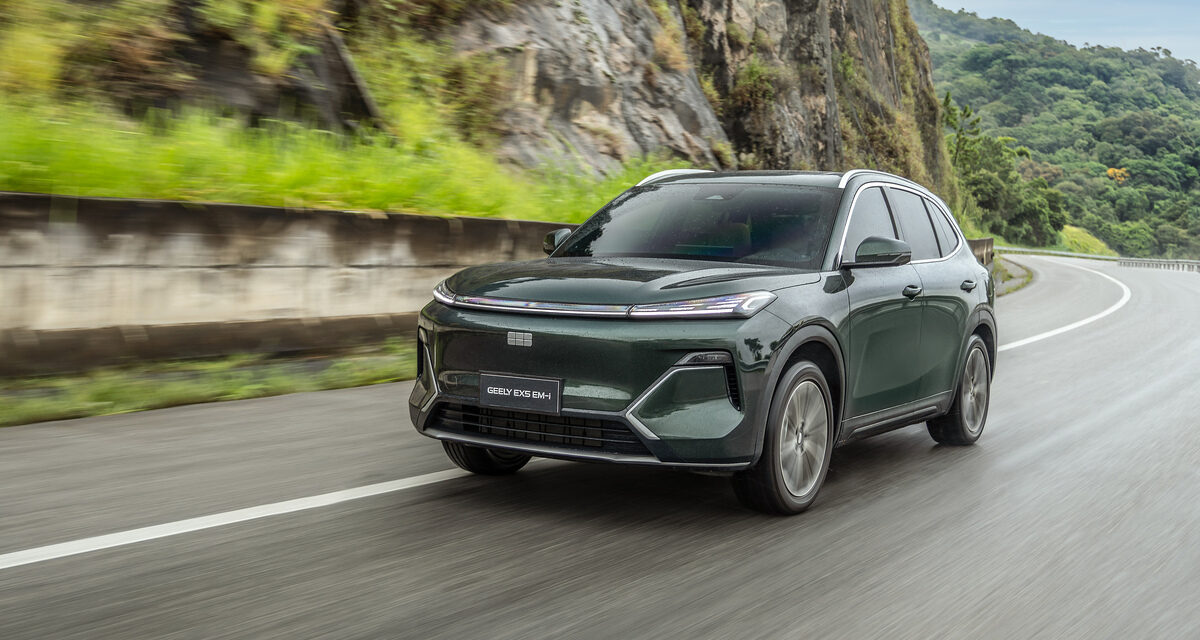 Geely EX5 híbrido é opção certeira de SUV médio