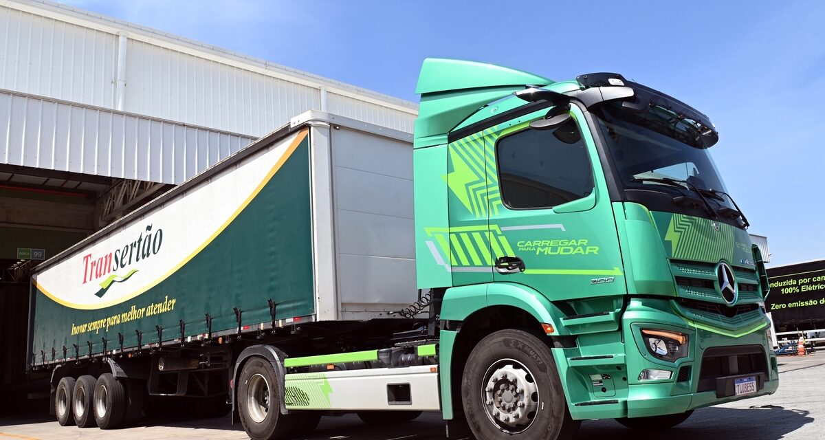 Mercedes-Benz eActros 300 registra resultados promissores em testes com a Suzano