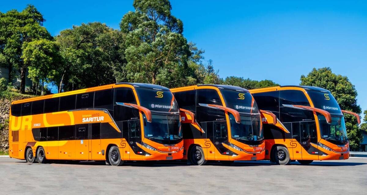 Viação Saritur moderniza frota com Marcopolo e Volvo