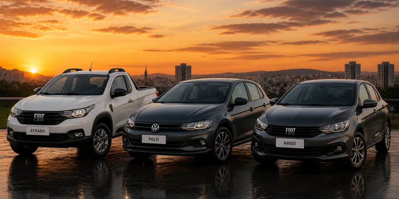 Strada, Polo e Argo no topo do ranking dos mais vendidos em abril