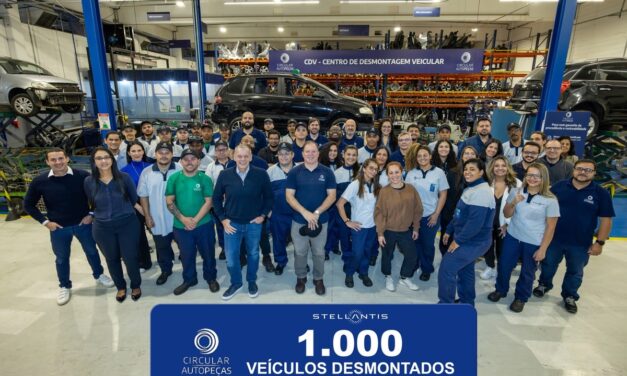 Stellantis consolida economia circular com 1 mil veículos desmontados em Osasco