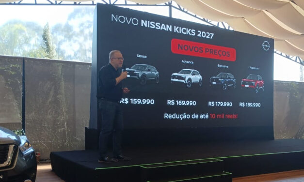 Efeito China: Nissan reduz preços do Kicks na nova linha 2027.