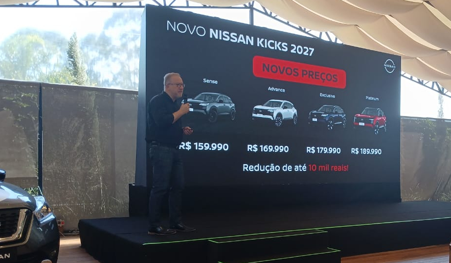 Efeito China: Nissan reduz preços do Kicks na nova linha 2027.